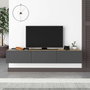 Hanah Home Francy 180 Soporte de TV Roble Zafiro y Antracita